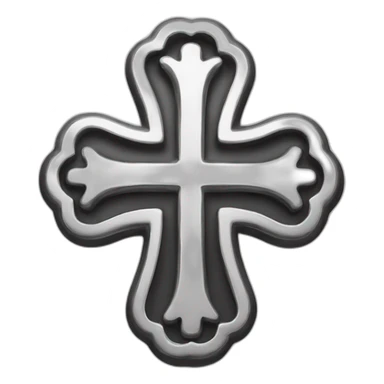chrome hearts cross logo sticker