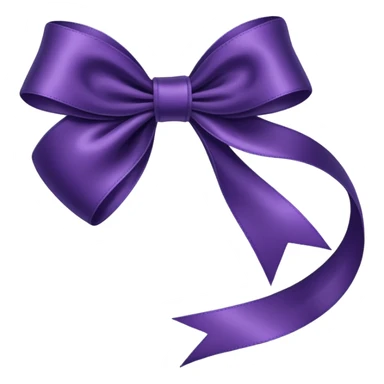 dark purple ribbon sticker