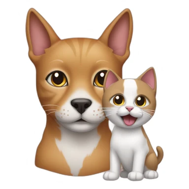 Cat ans doggy sticker