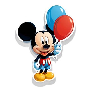 Mickey Balloon  sticker