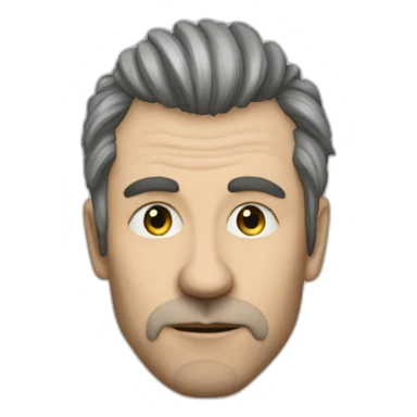 Mikhail Gorschok from "Korol and Schut" punk band sticker