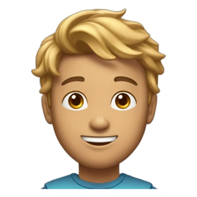 Humain avec un cadeaud anniversaire sticker