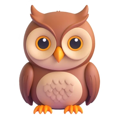 crying owl sticker