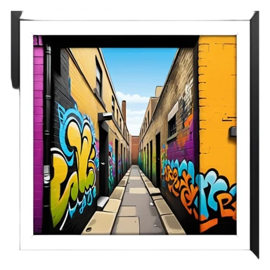 Pedley St Alley graffitti sticker