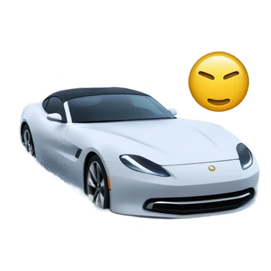 A sports car traversing water sticker