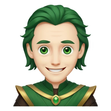 Loki marvel movies character face only sticker