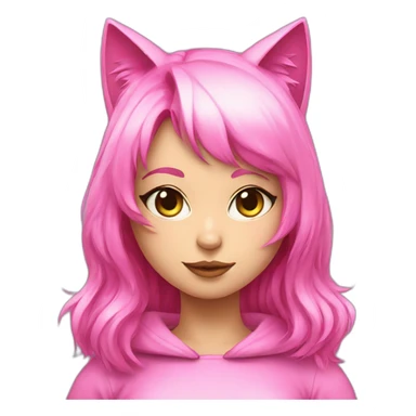 pink-techno-catgirl sticker