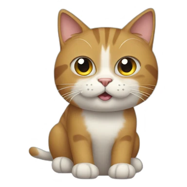 a cat who is untouchable sticker