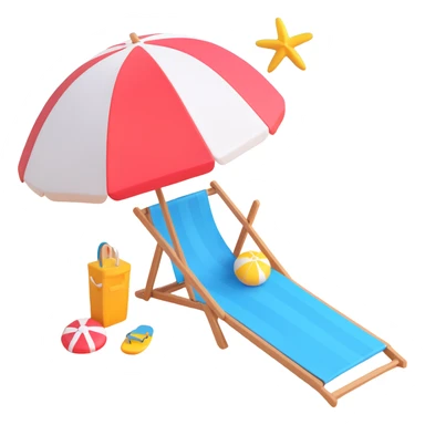 Seating at beach sticker
