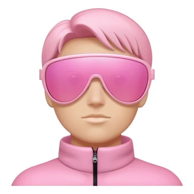 minimal design Y2K pink shield sunglasses, sleek one-piece lens, no frame sticker