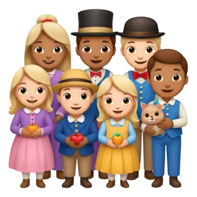 little to peep Nursery Rhyme Characters sticker