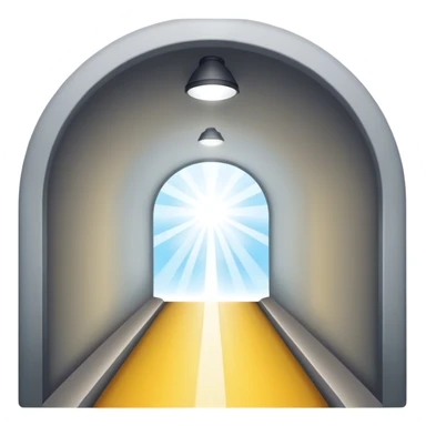 Light at the end of the tunnel sticker