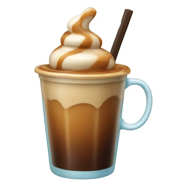 Ice caramel coffee sticker