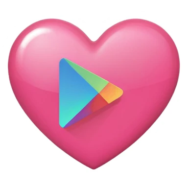 pink girly google play store logo sticker
