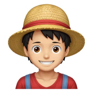 Luffy riendo sticker