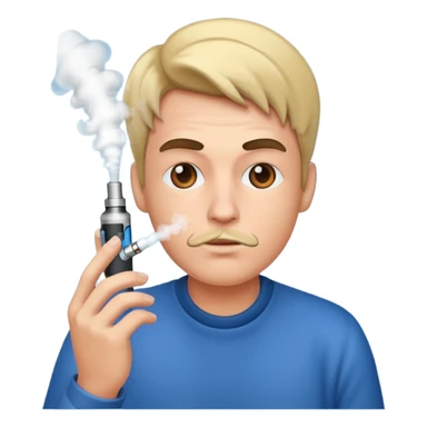 Vape and human sticker
