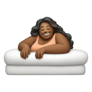 Big lazy lady sticker