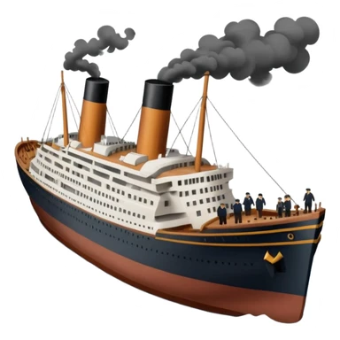 Make the Titanic sinking sticker