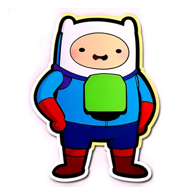 Finn from adventure time sticker