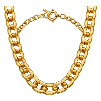 gold chain necklace sticker