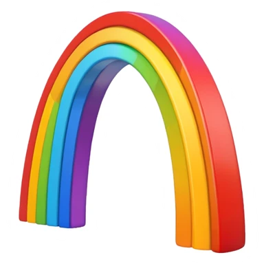 A rainbow swas sticker