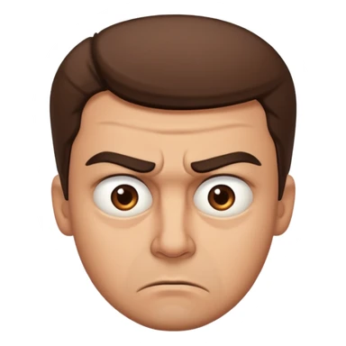 Slightly brown guy looking disturbed  sticker