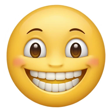 A SMILING EMOJI WITH BRACES sticker