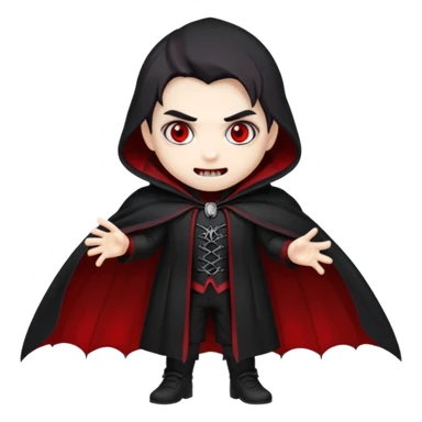 vampire, chibi full body sticker