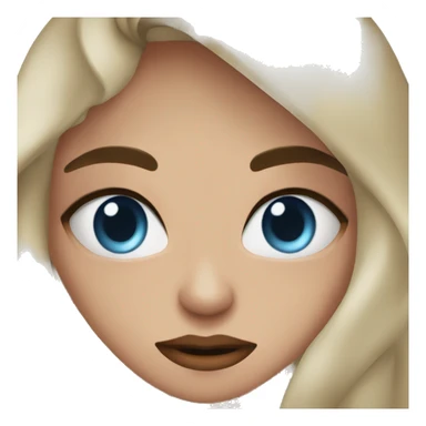 cara con fuego en los ojos mordiendose los labios sticker