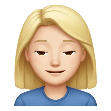 Sleepy face that smiles  sticker