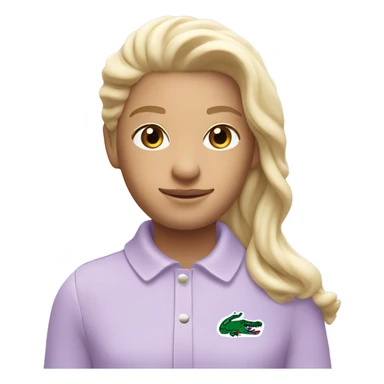 pastel purple Lacoste perfume sticker