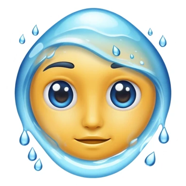 Face waterfall sticker