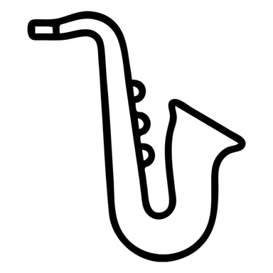 saxophone sticker
