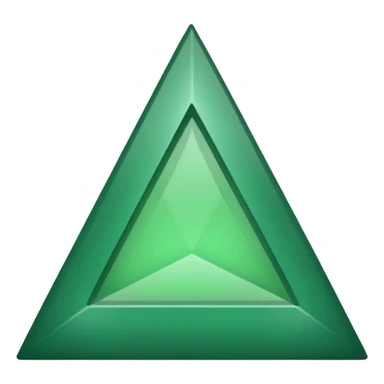 A green upside down triangle needs to face down POINT now sticker
