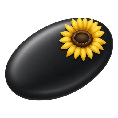 black sunflower seed sticker