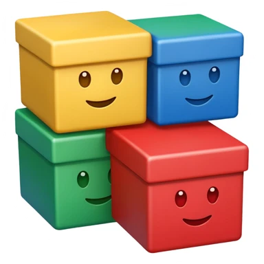 emoji of three classicboxes sticker