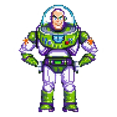 anti Buzz Lightyear, evil space ranger, dark version sticker