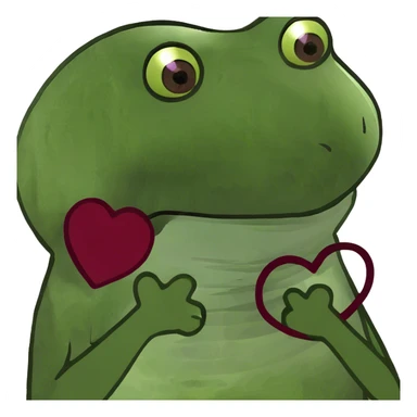 Burgundy heart  sticker