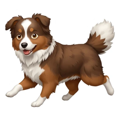 Australian shepherd running sticker