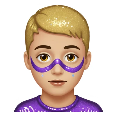glitter cian web cam sticker