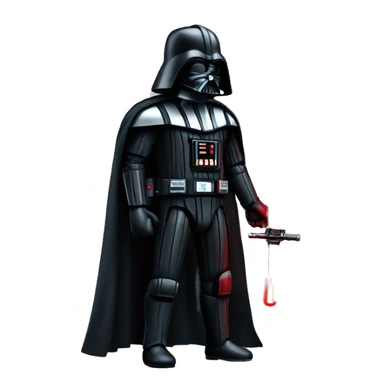 Dark Vador avec son sabre laser rouge e sticker