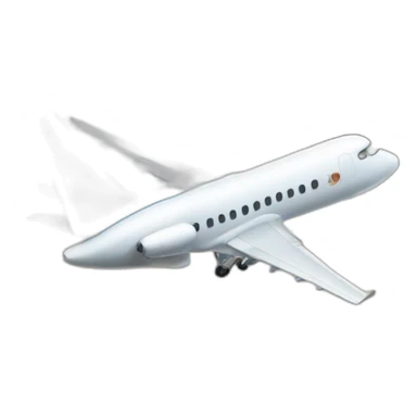 avion qui se dirige vers deux immeubles sticker