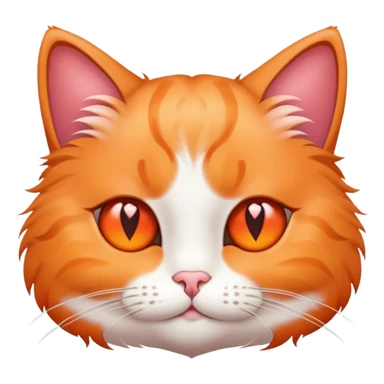 kot z serduszkami w oczach  sticker