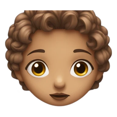 bisous avec yeux fermer sticker