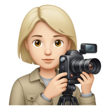 Una persona con cámara fotográfica  sticker