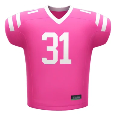 Pink fotball jersey oversized sticker