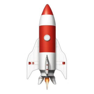 Tintin red and White rocket sticker