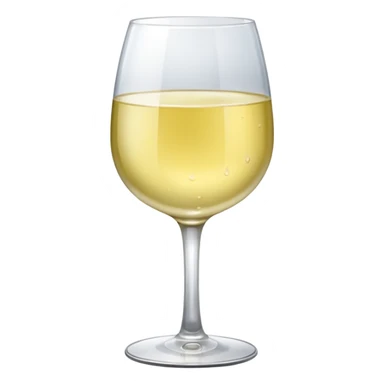 a glass of white wine sticker