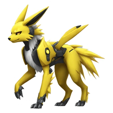Renamon-Jolteon-Zeraora-mecha full body sticker