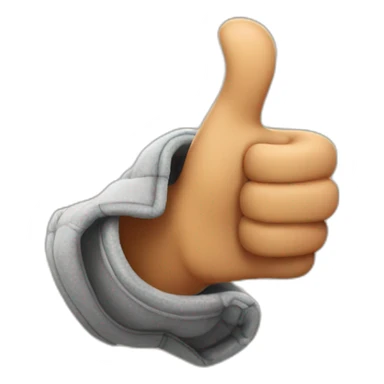 disney glove thumb up sticker